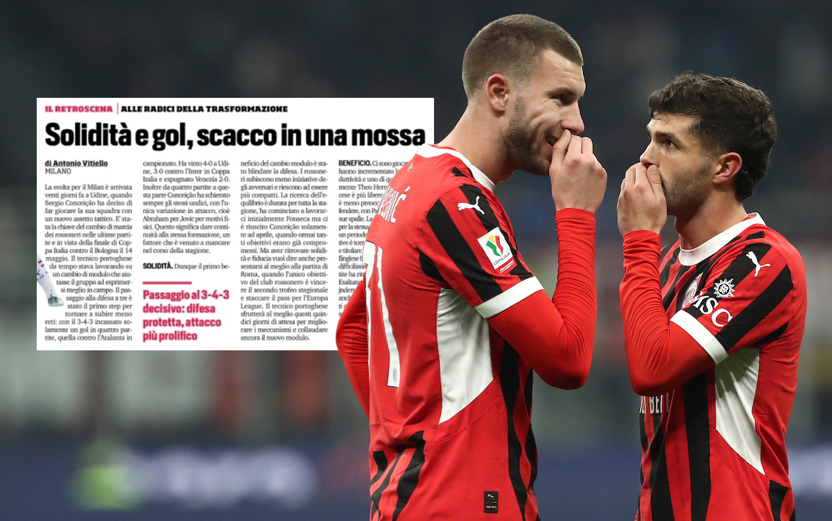 Strahinja Pavlovic of AC Milan christian pulisic