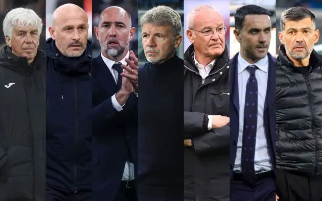 gasperini italiano tudor ranieri baroni palladino conceicao