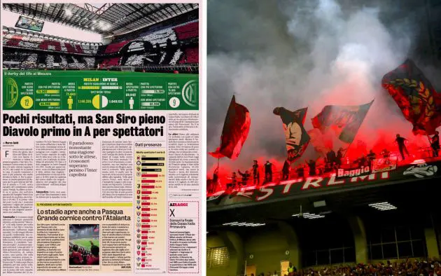 Fans of AC Milan
