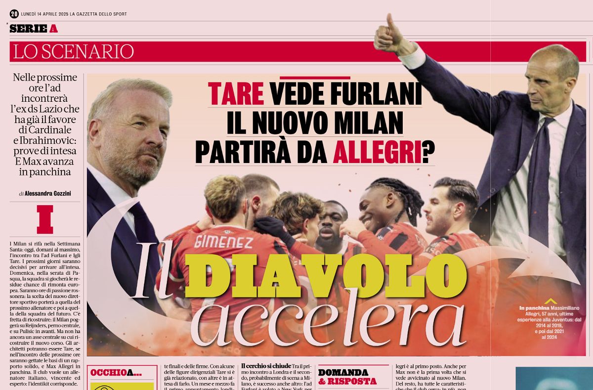 Gazzetta allegri and tare