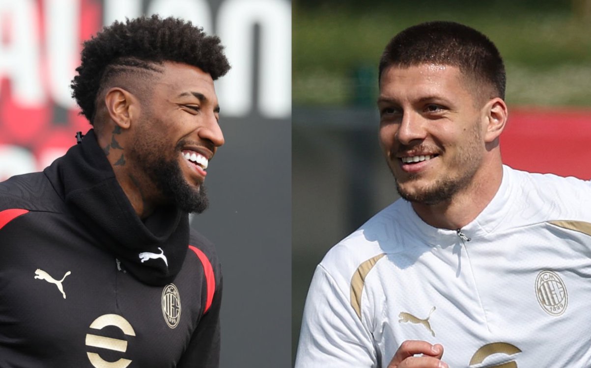 Emerson Royal of AC Milan luka jovic