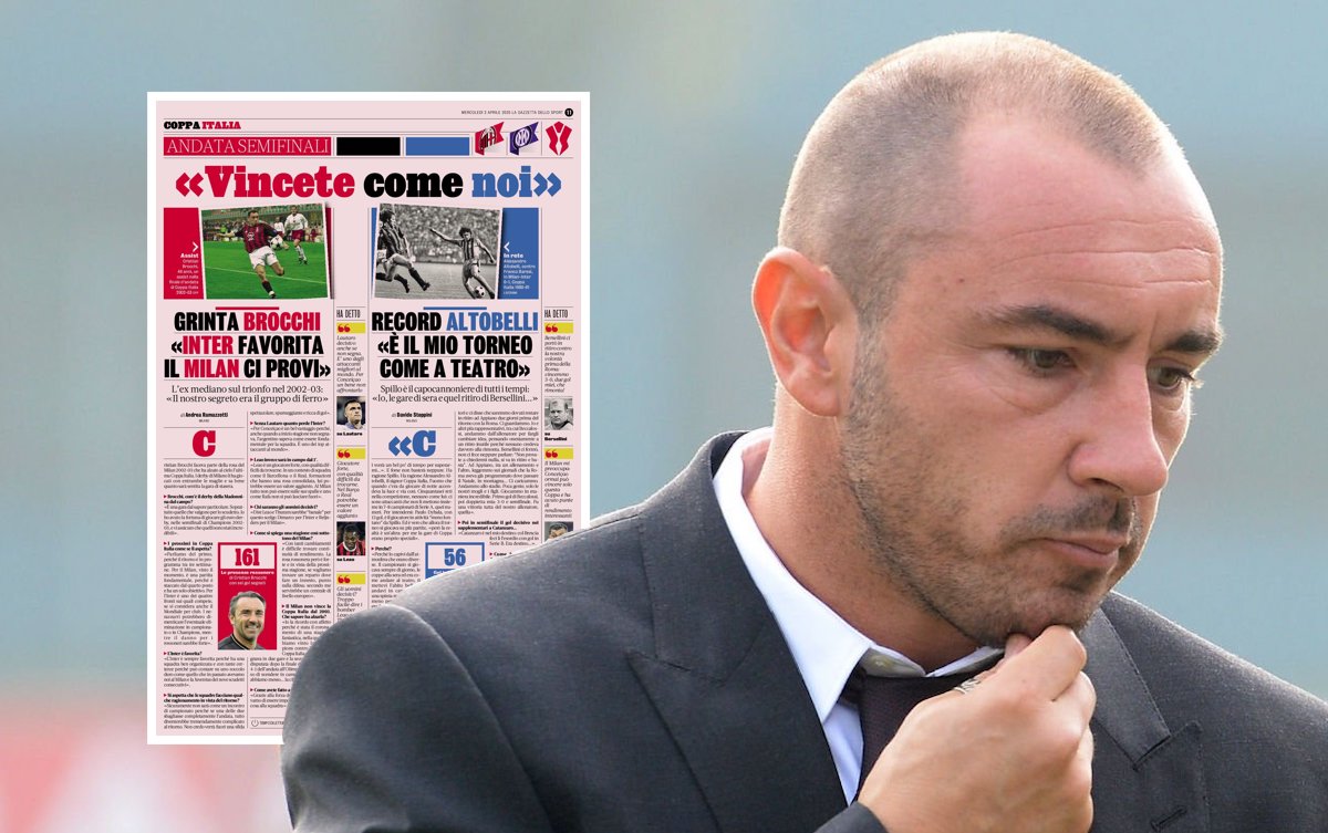 Head coach of Milan Christian Brocchi