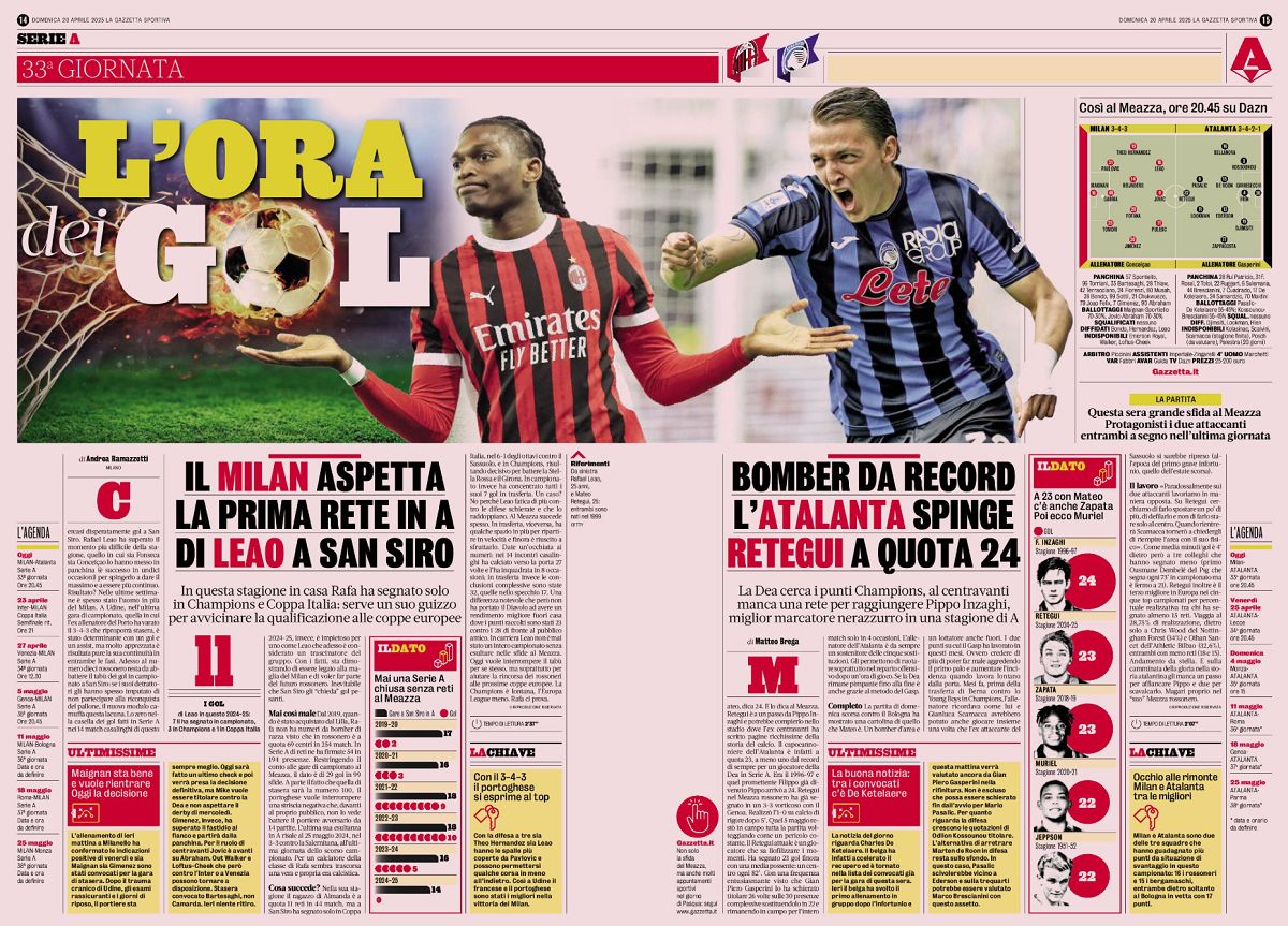 Goal o'clock gazzetta dello sport