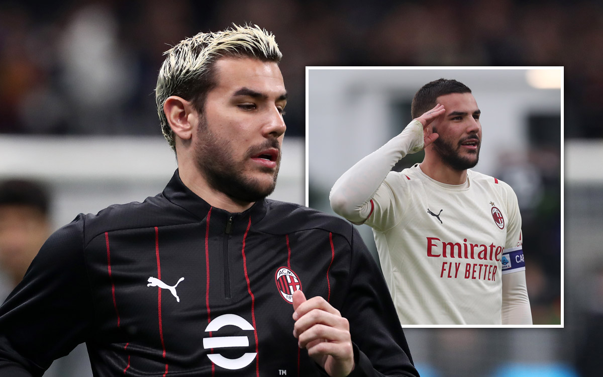 Theo Hernandez against Venezia