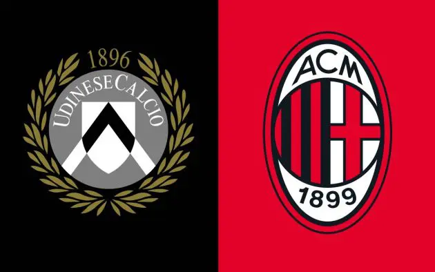 udinese ac milan key stats