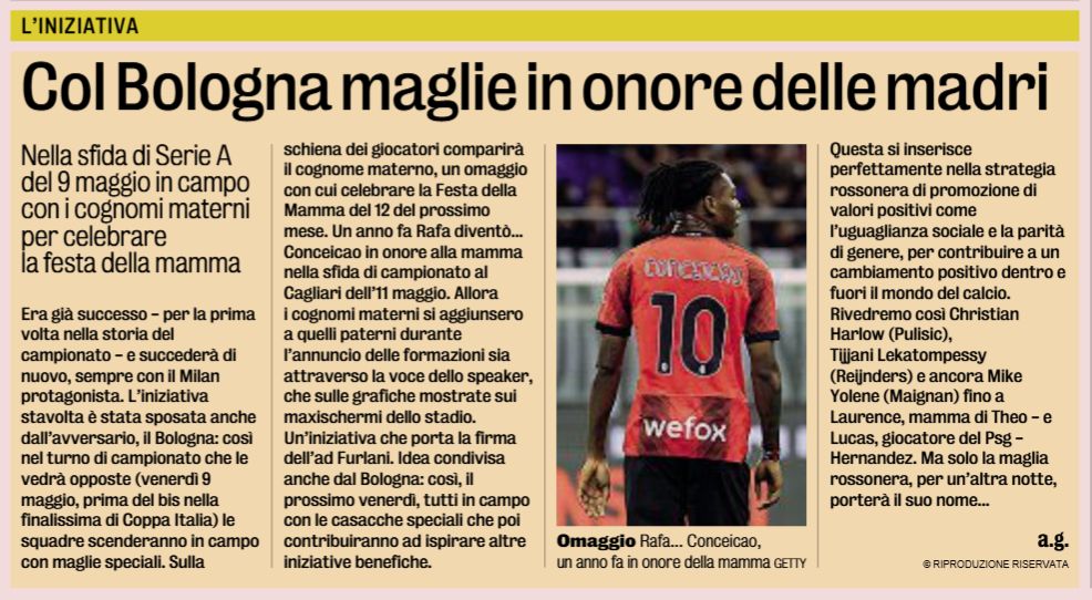 maiden names Milan-Bologna