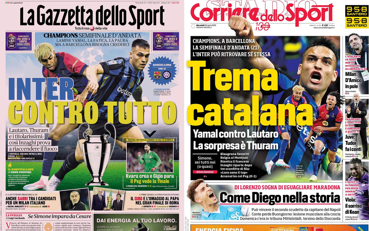 Papers Italy April 30 2025