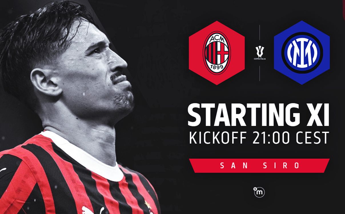 official starting xis milan inter