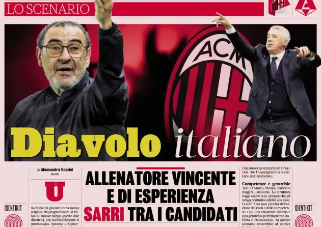 Sarri and Ancelotti gazza