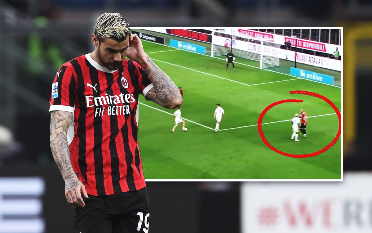 Theo Hernandez stops defending