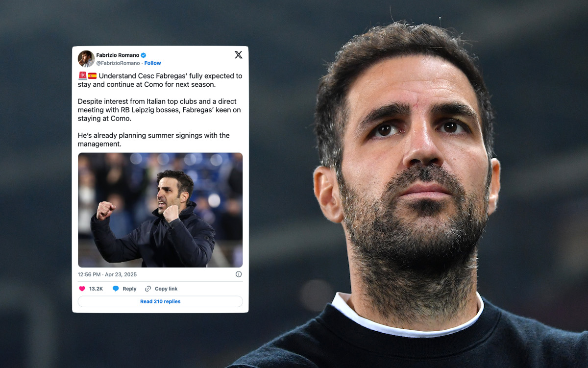 Cesc Fabregas, Head Coach of Como