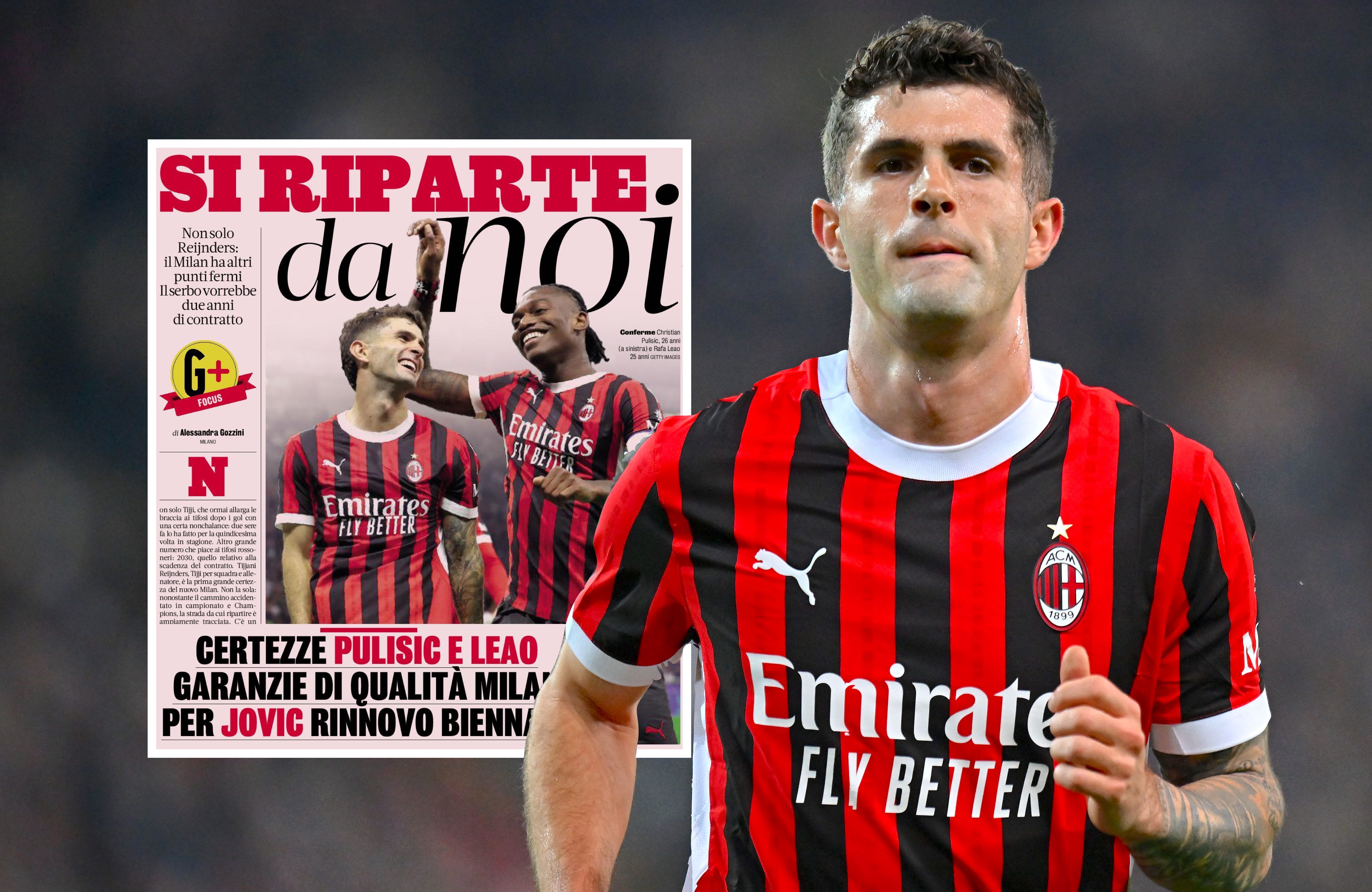 Christian Pulisic of AC Milan