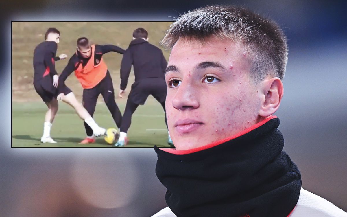 Camarda goal Milanello