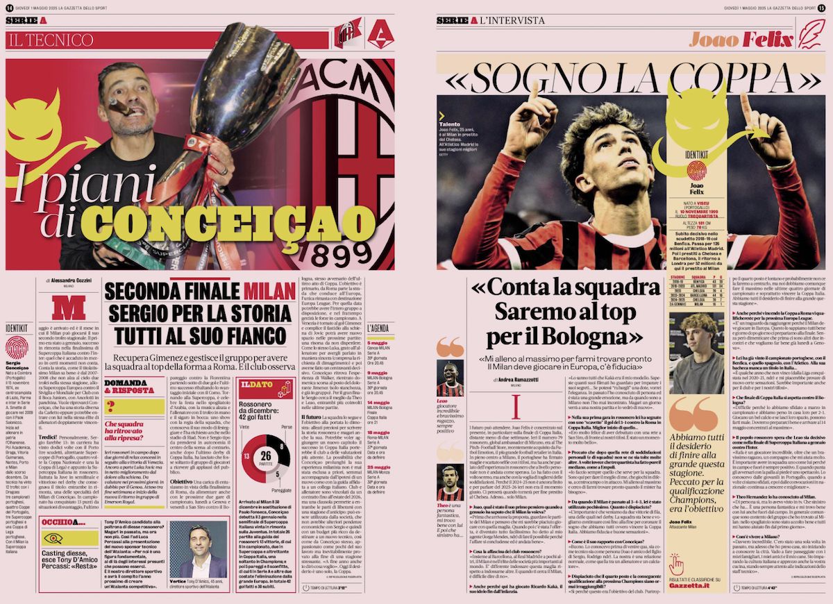 la gazzetta dello sport 1 may