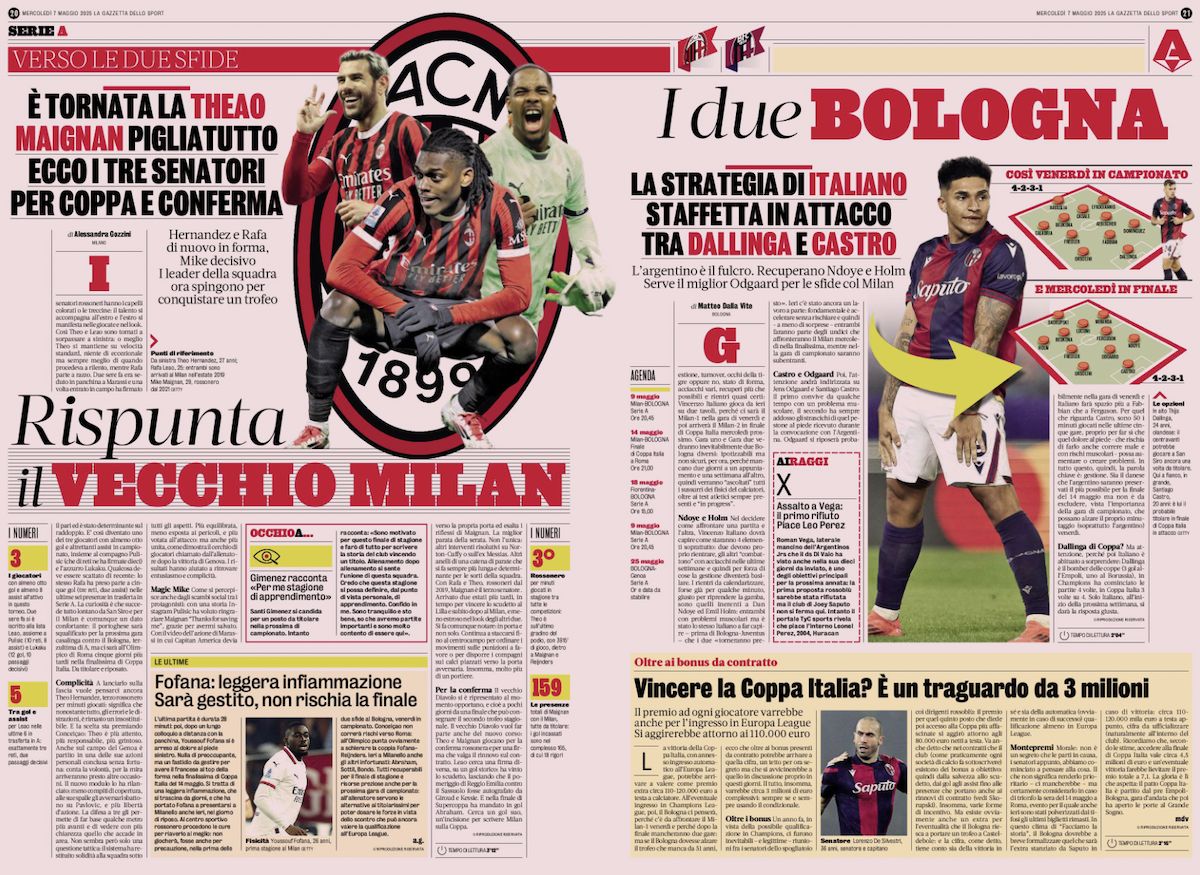 la gazzetta dello sport 7 may