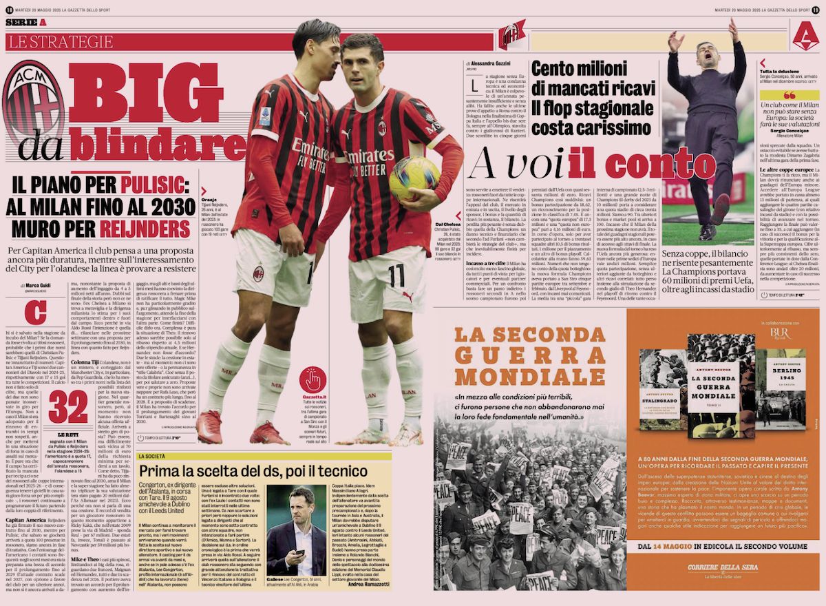 la gazzetta dello sport 20 may