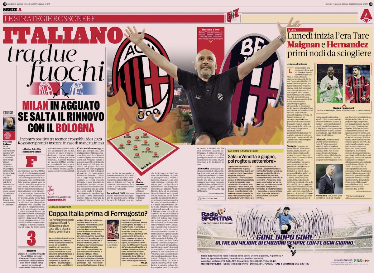 la gazzetta dello sport 22 may