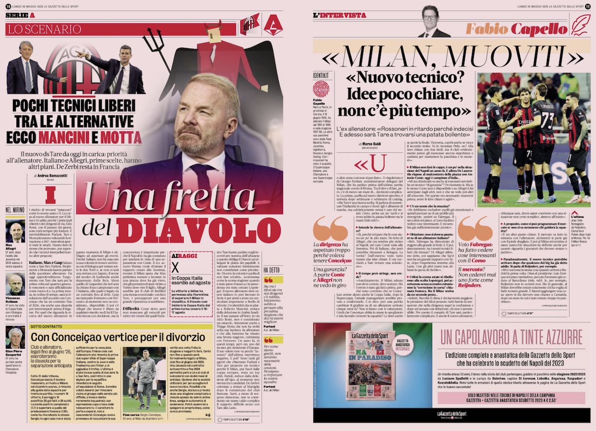 la gazzetta dello sport 26 may