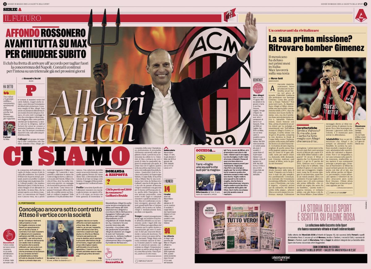 la gazzetta dello sport 29 may