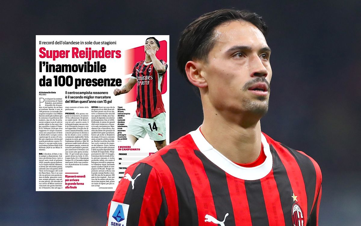 Tijjani Reijnders of AC Milan