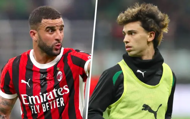 Kyle Walker of AC Milan