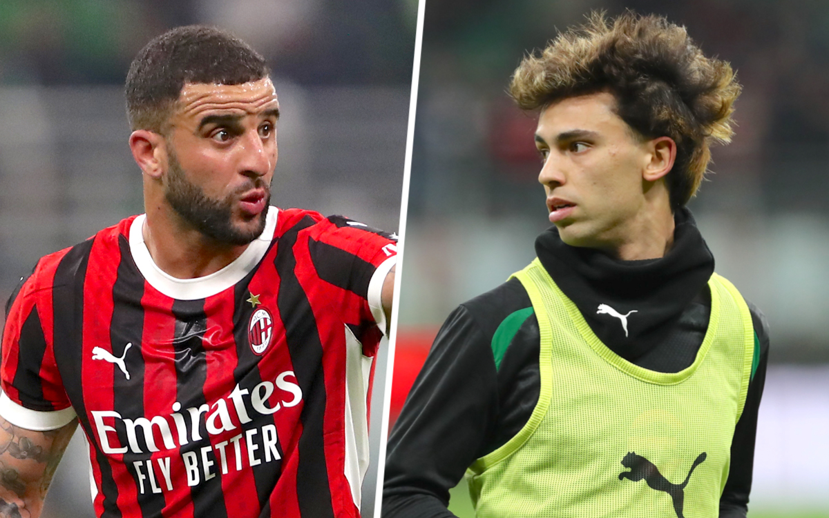 Kyle Walker of AC Milan