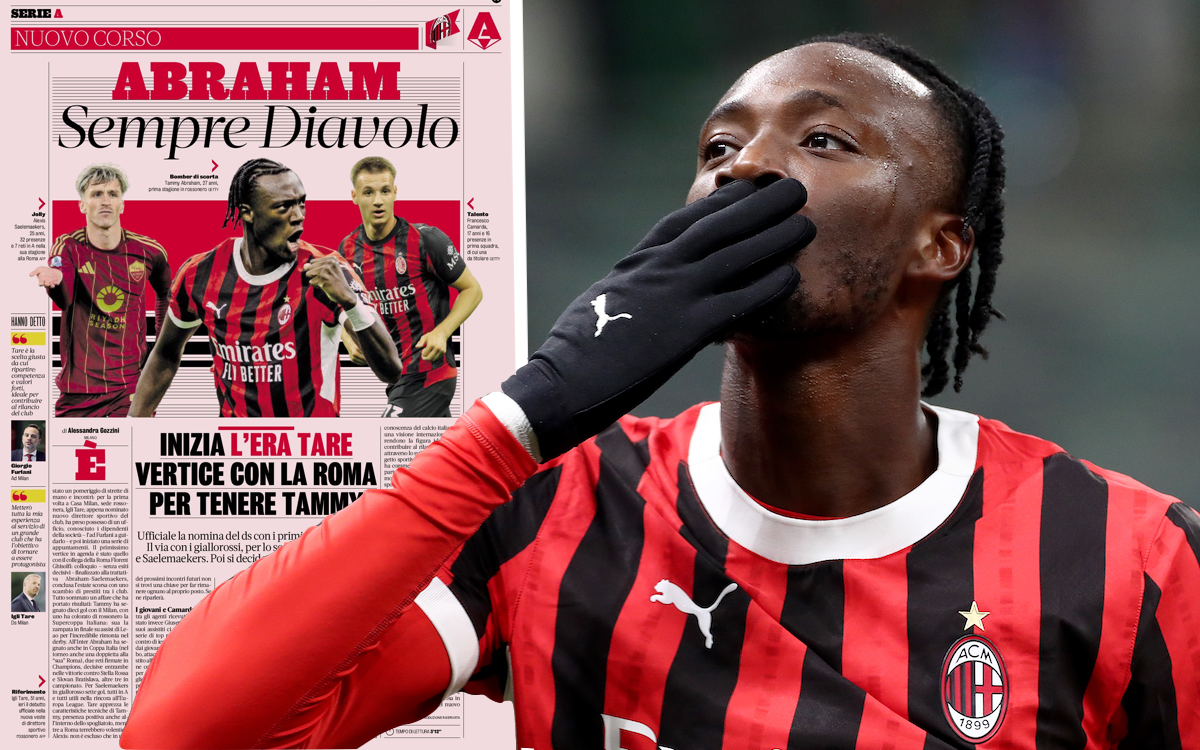 Tammy Abraham of AC Milan