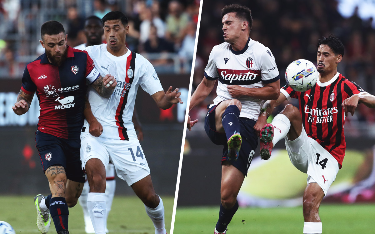 Cagliari-Milan and Milan-Bologna