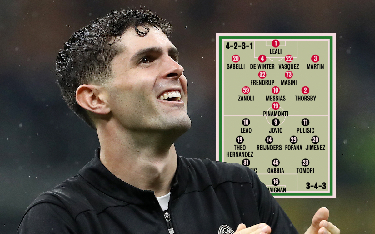 Christian Pulisic of AC Milan