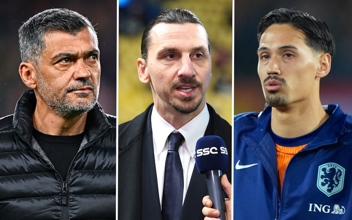 Sérgio Conceição, head coach of Milan ibrahimovic reijnders