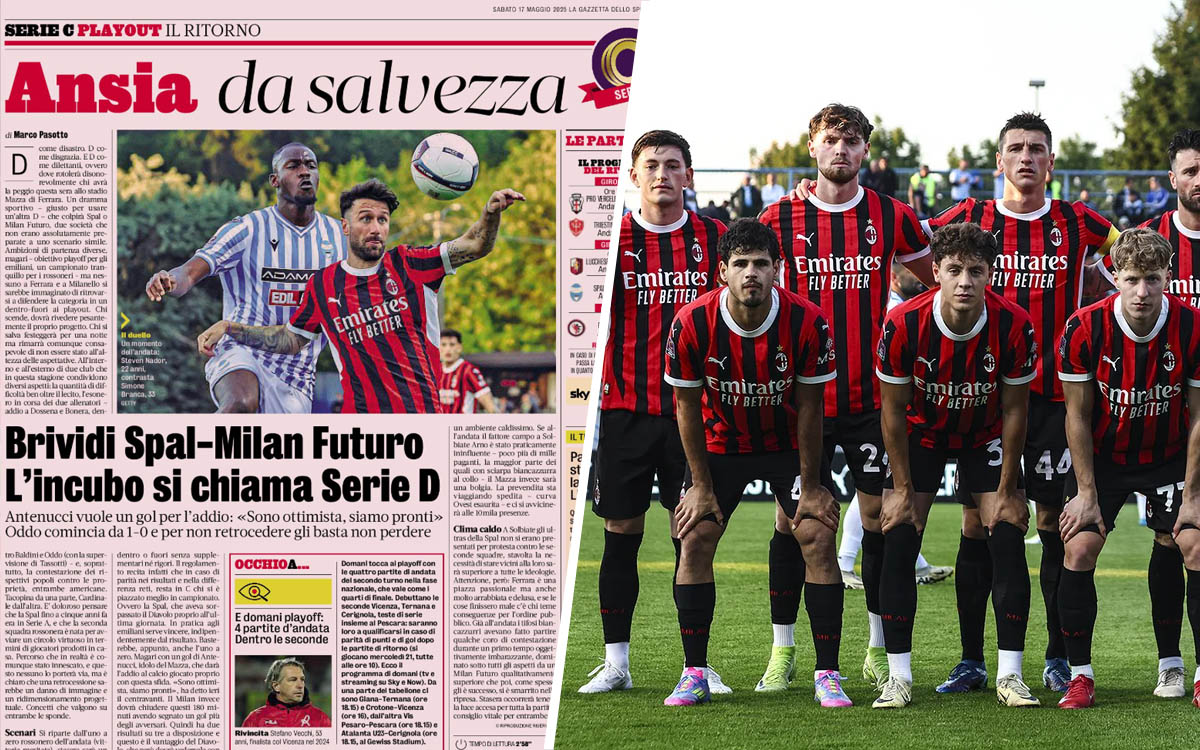 Milan Futuro gazzetta play-off relegation