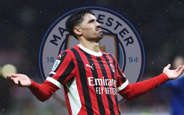 Reijnders and Man City emblem