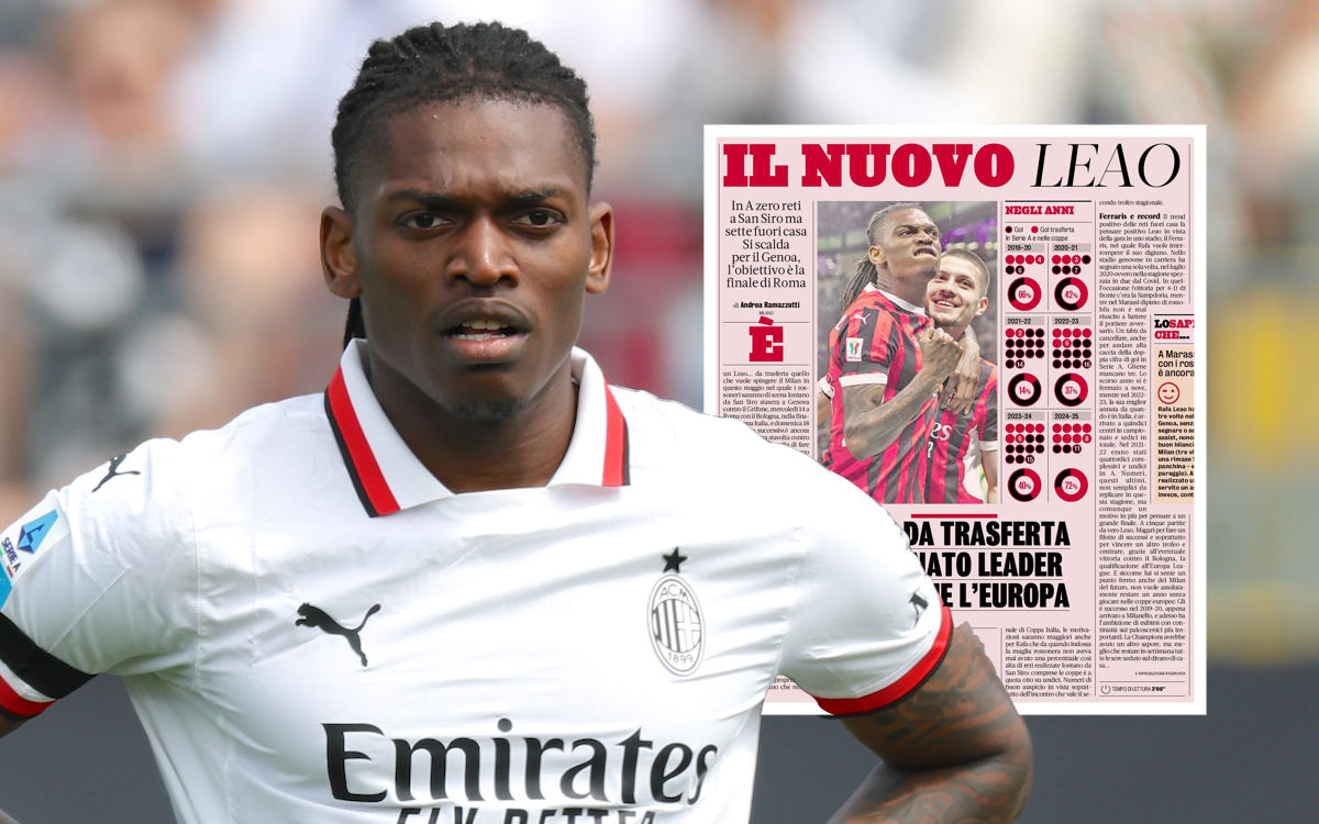 Rafael Leao of Milan