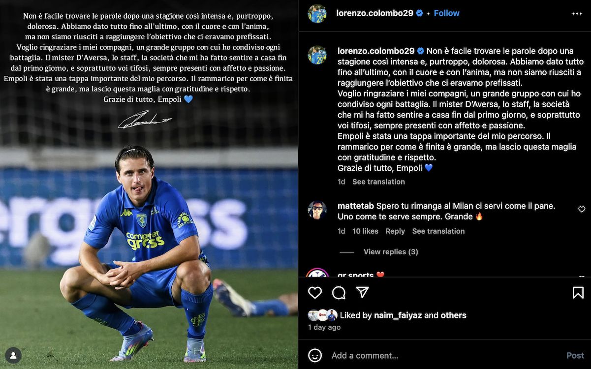 lorenzo colombo empoli