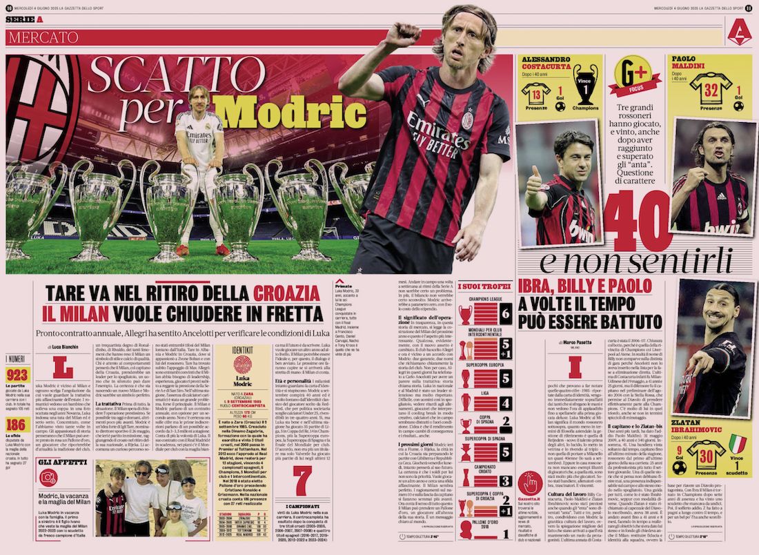 la gazzetta dello sport 4 june
