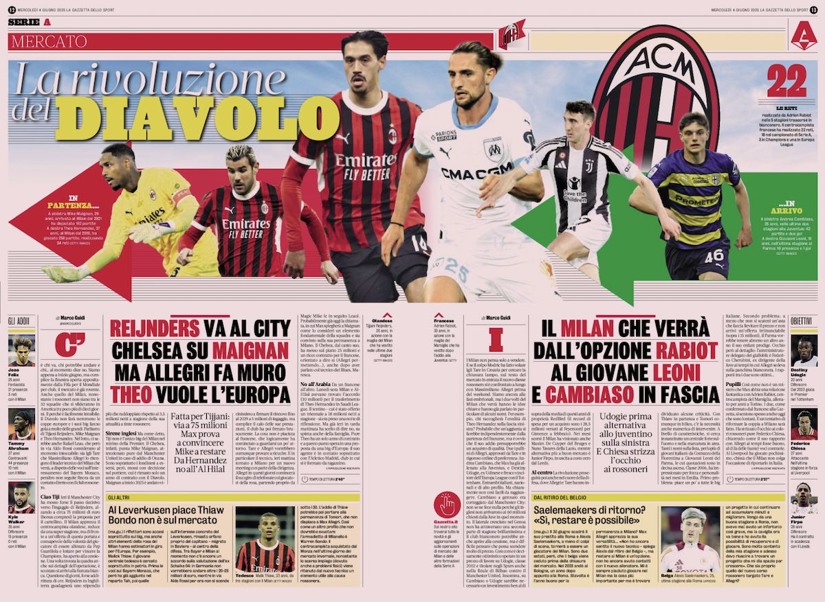 la gazzetta dello sport 4 june