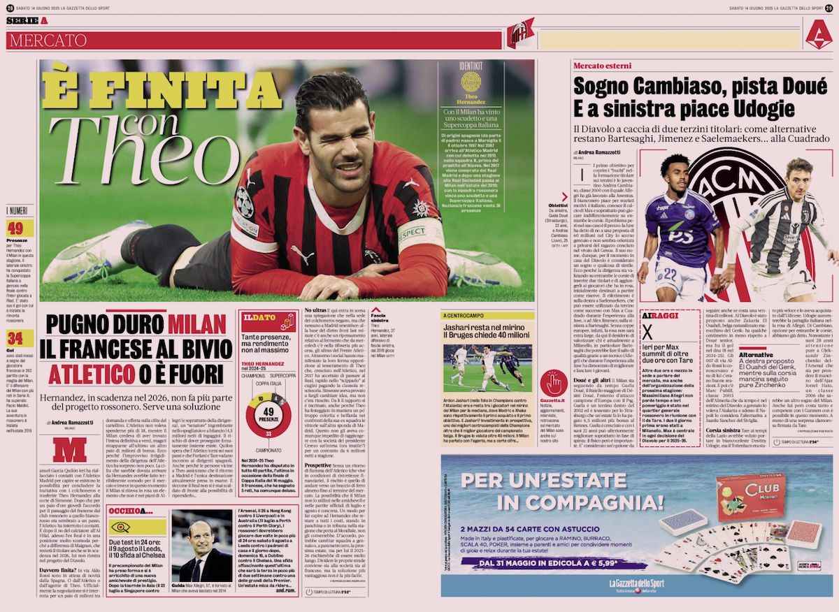 la gazzetta dello sport 14 june
