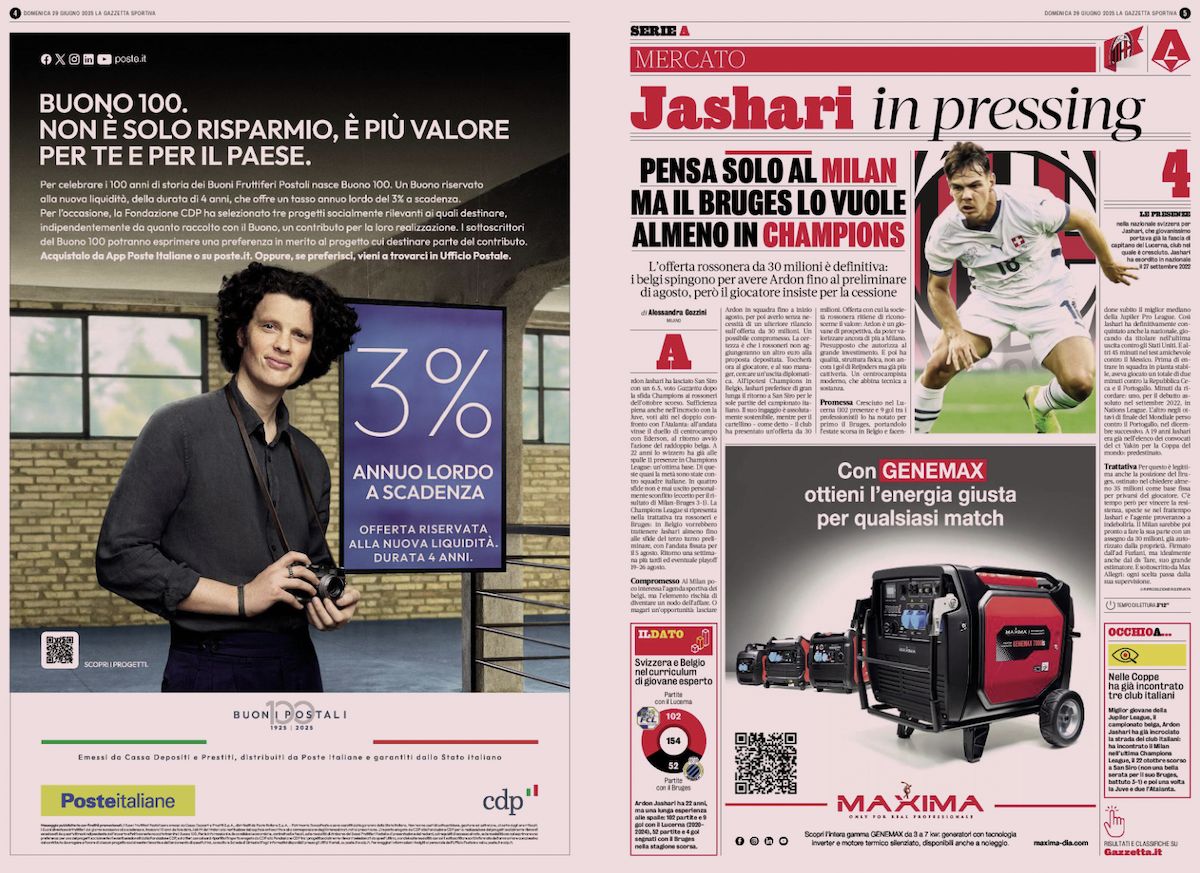 la gazzetta dello sport 29 june