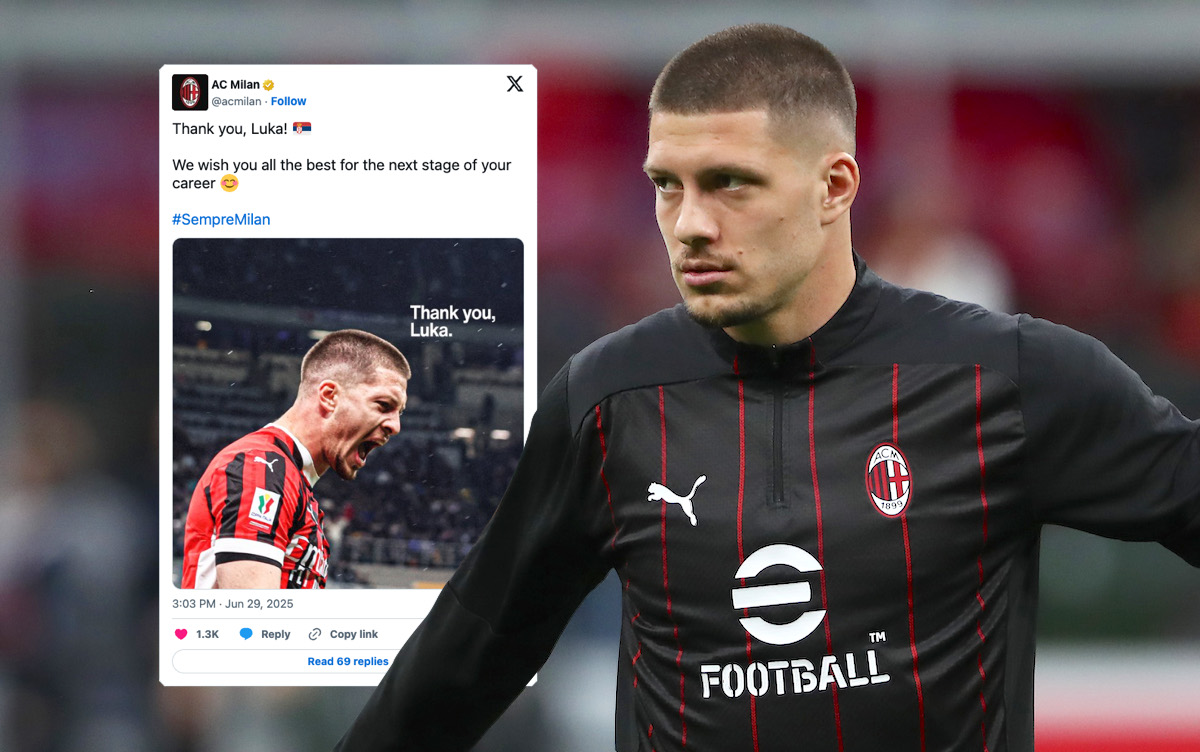 Luka Jovic of AC Milan
