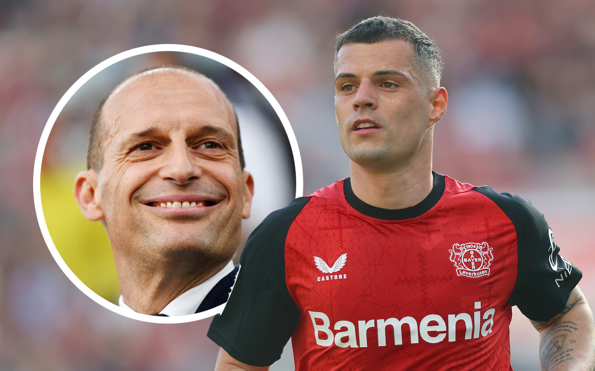 Granit Xhaka of Bayer 04 Leverkusen