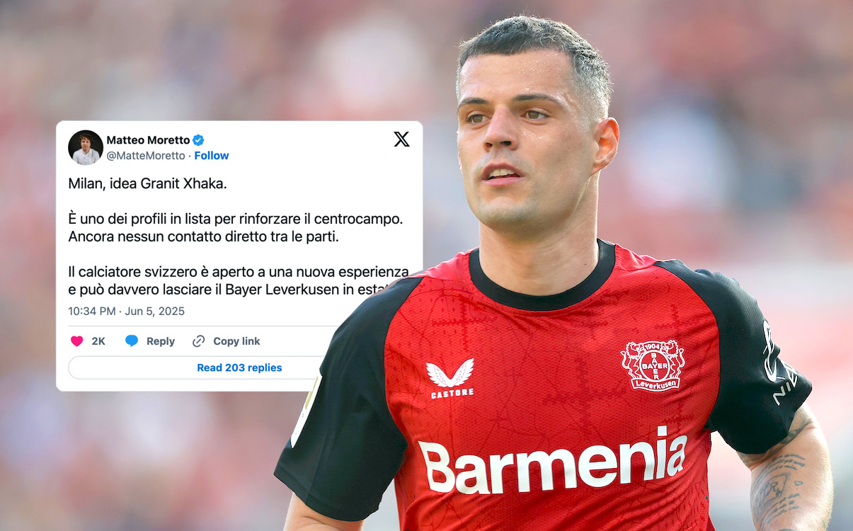 Granit Xhaka of Bayer 04 Leverkusen