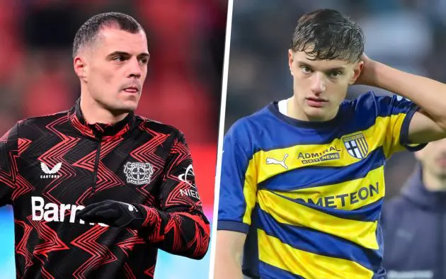 Granit Xhaka of Bayer 04 giovanni leoni