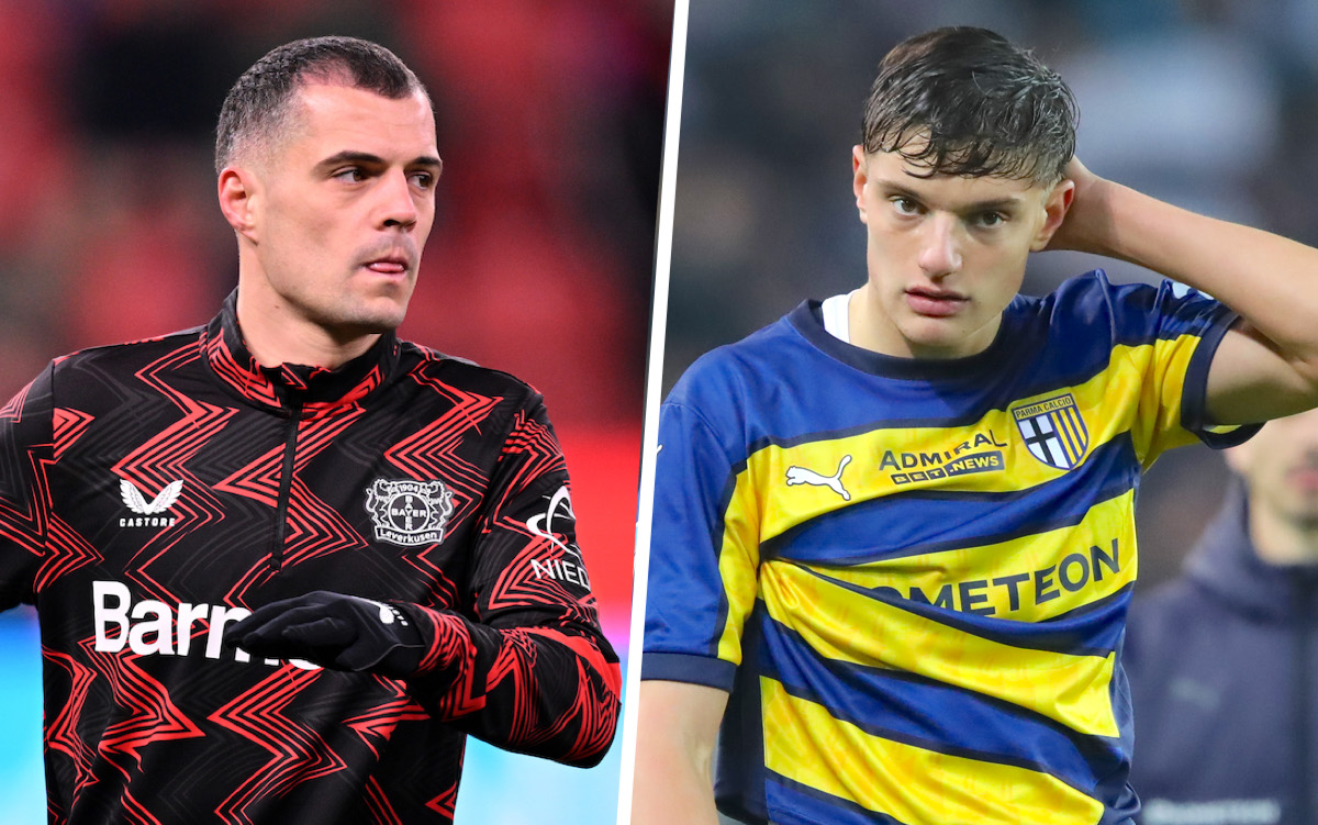 Granit Xhaka of Bayer 04 giovanni leoni