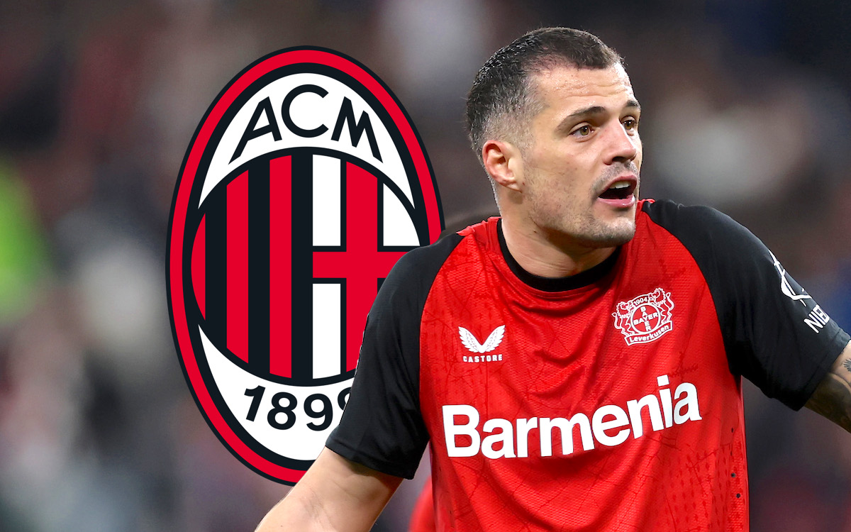 Granit Xhaka of Bayer 04 Leverkusen