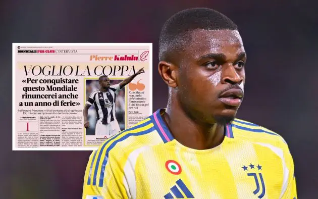 Pierre Kalulu of Juventus