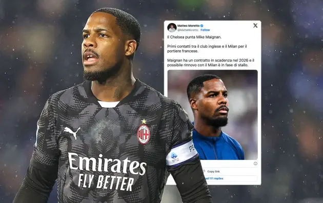 Mike Maignan goalkeeper of AC Milan