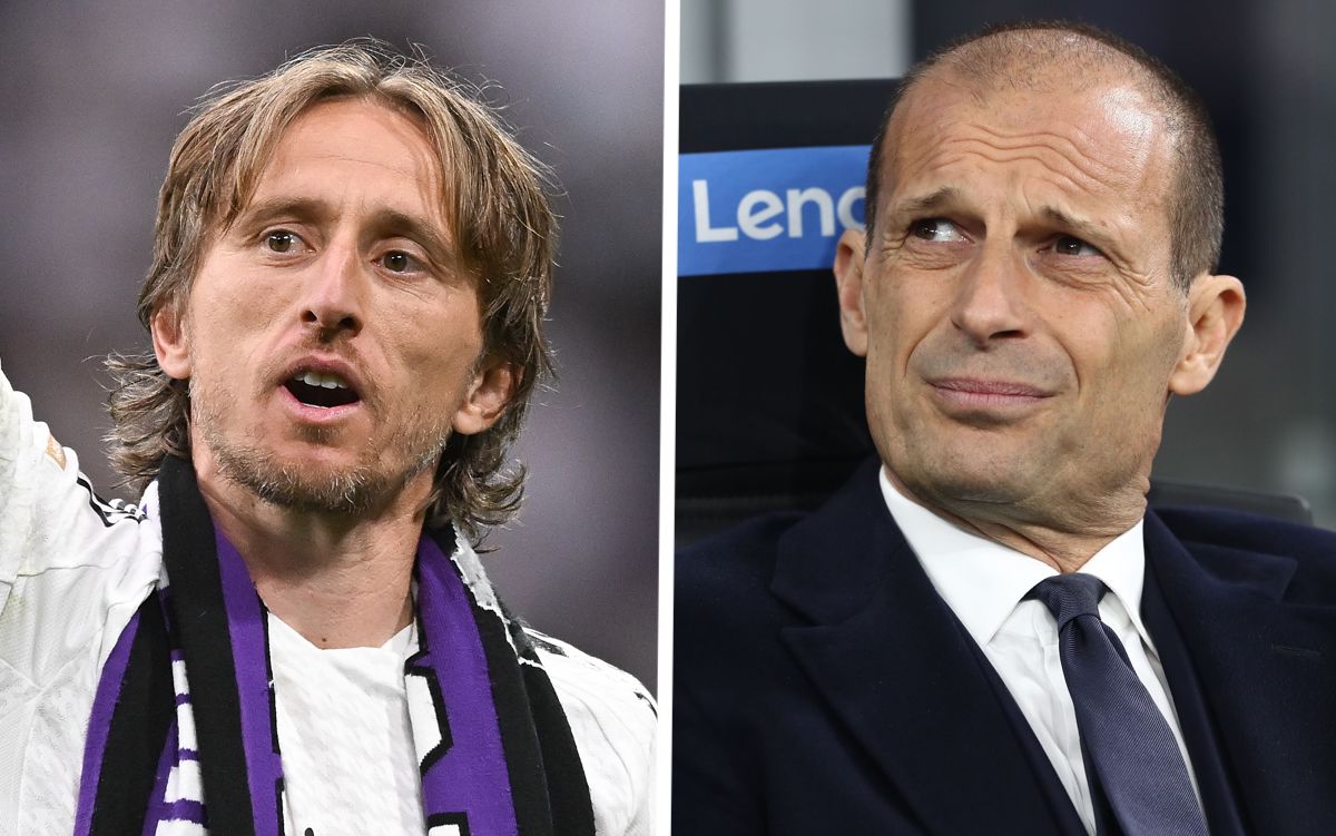 Juventus FC coach Massimiliano Allegri modric