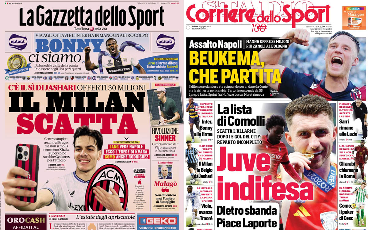 Front pages June 28 2025