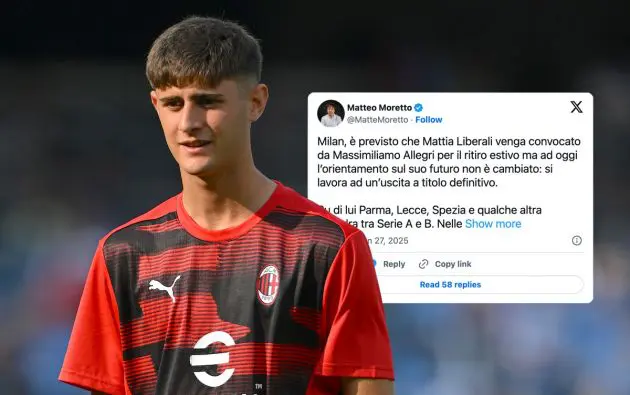 Mattia Liberali of AC Milan