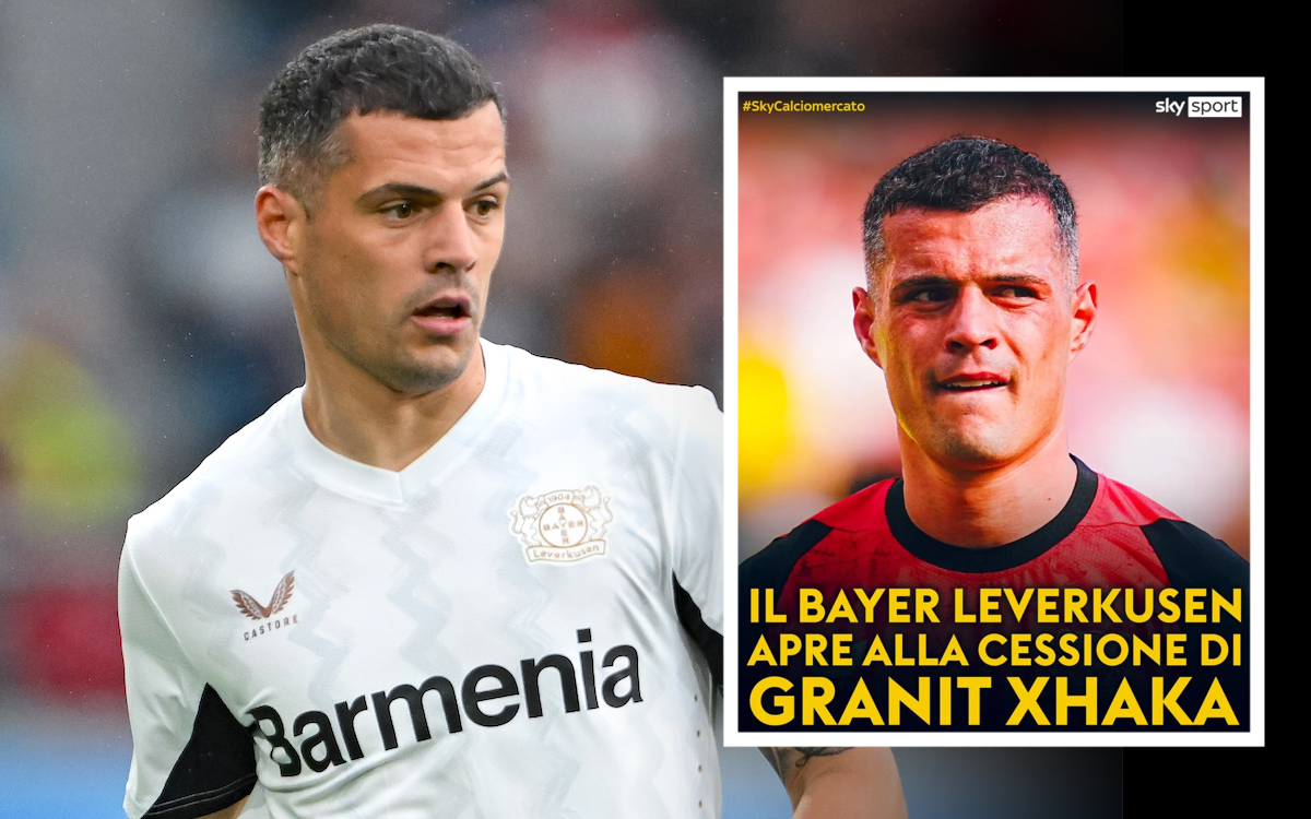 Granit Xhaka of Bayer 04 Leverkusen